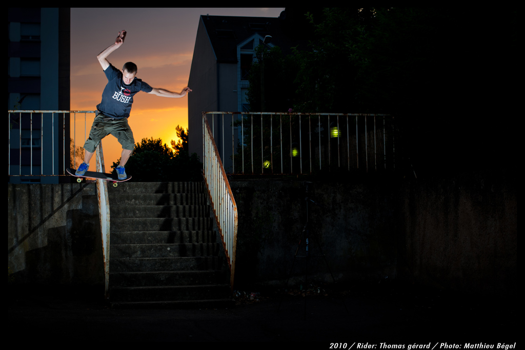 Skateboard – Sunset Handrail